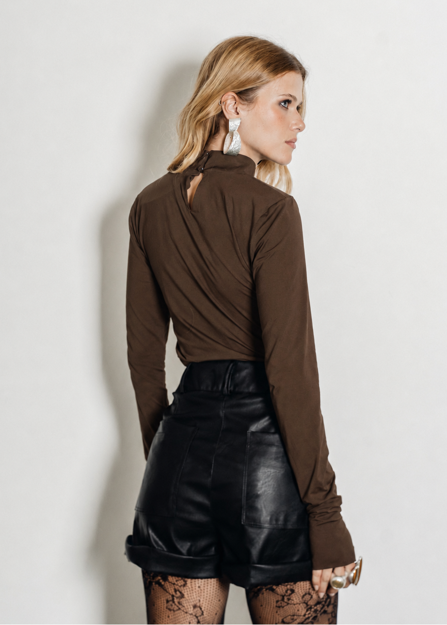 BLUSA MEL - Marrom