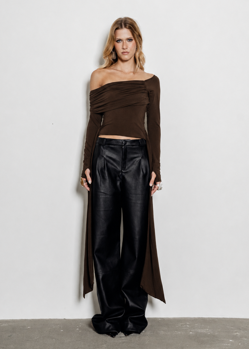BLUSA OLIVIA - Marrom
