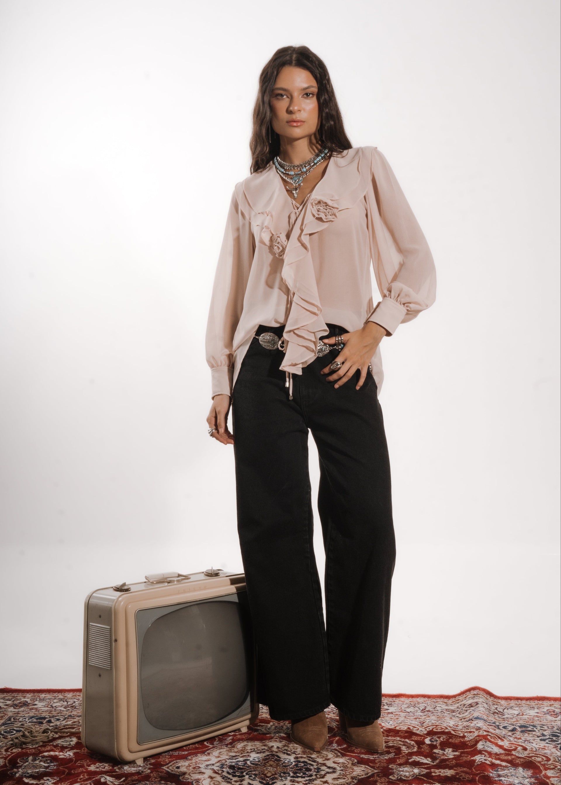 BLUSA MATILDE - Nude