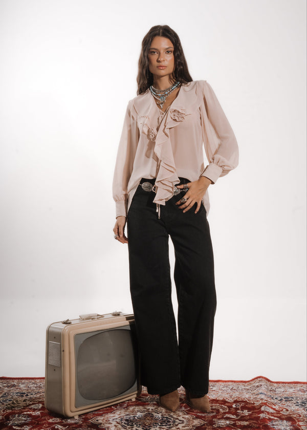 BLUSA MATILDE - Nude