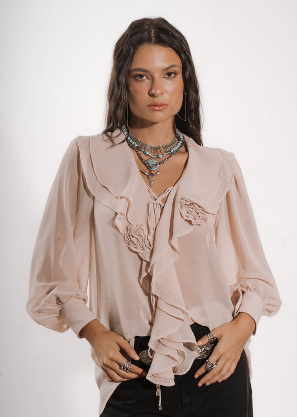 BLUSA MATILDE - Nude