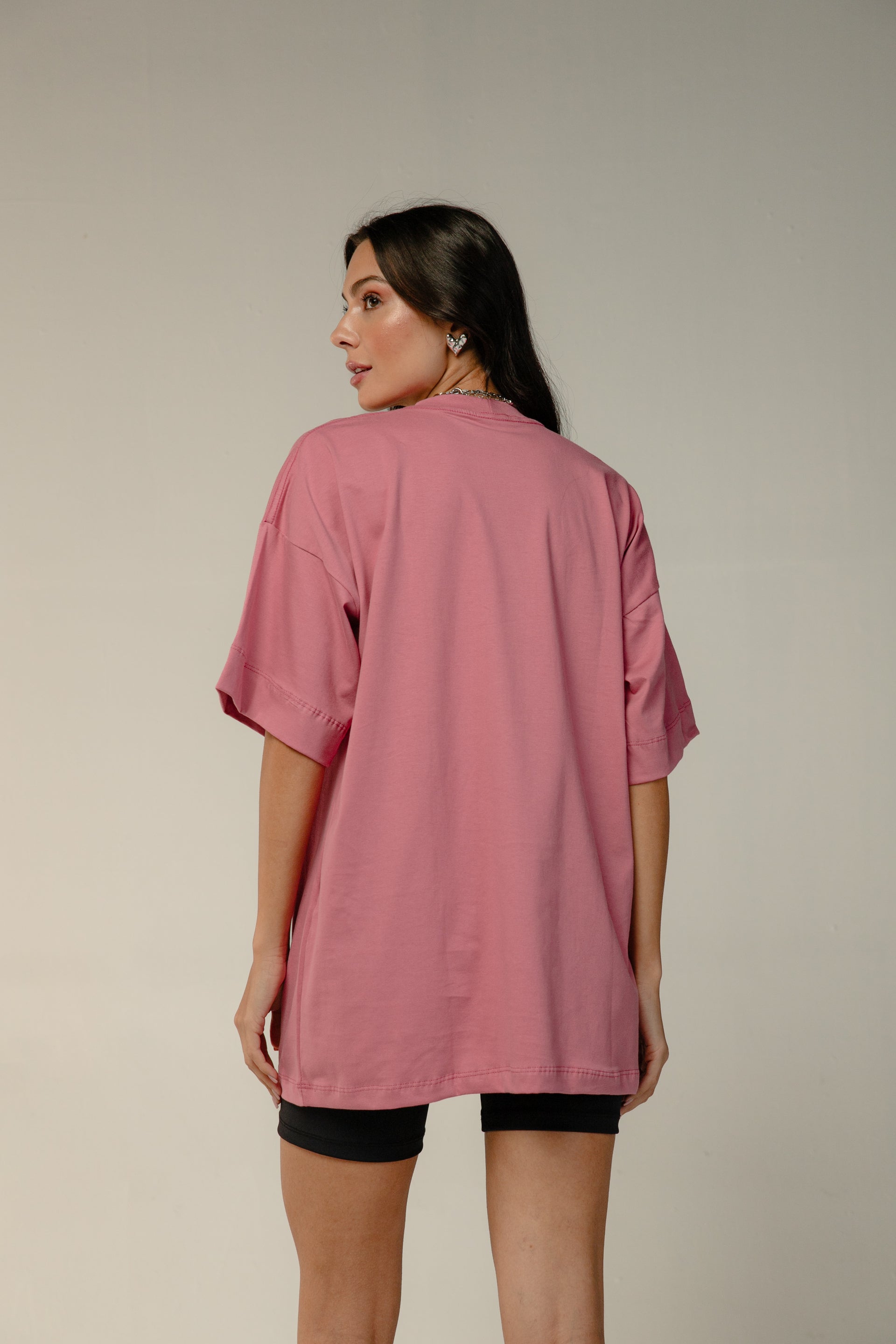 T-SHIRT CHAMPION - Rosa Escuro