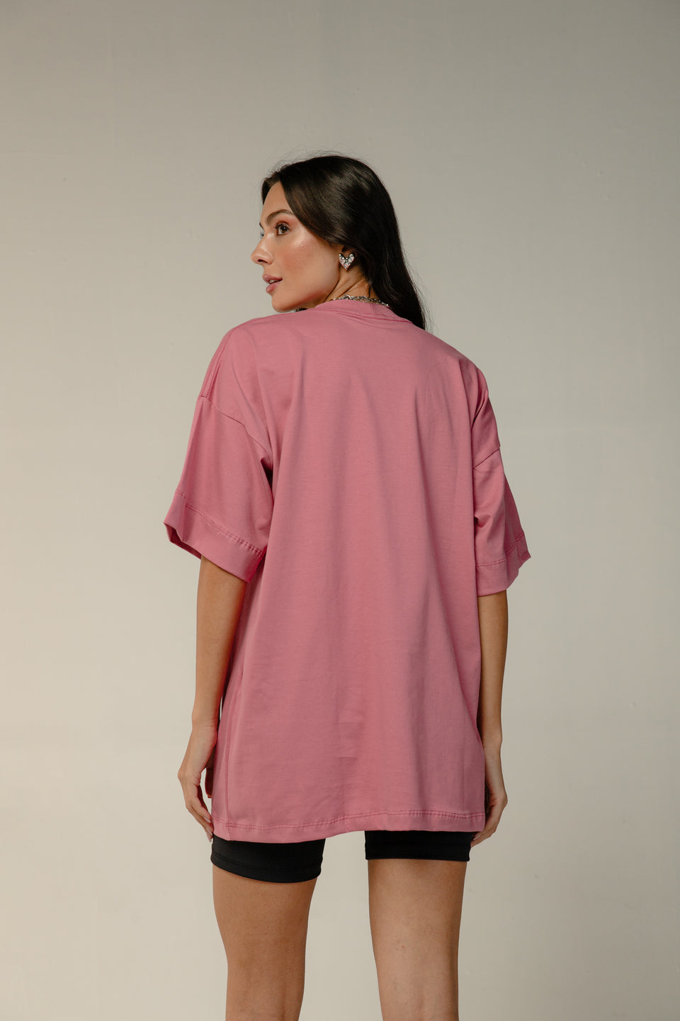 T-SHIRT CHAMPION - Rosa Escuro