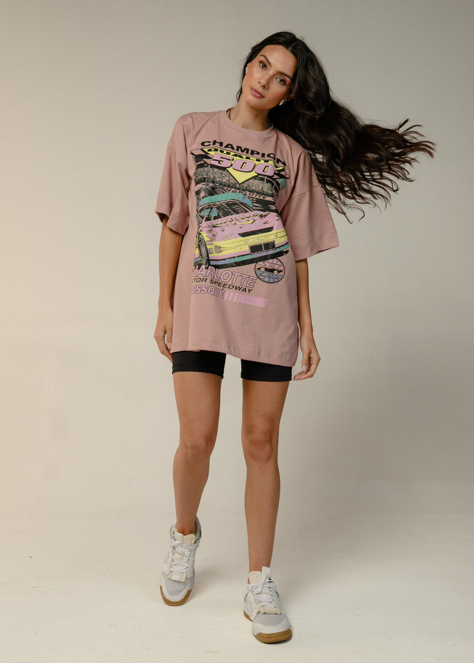 T-SHIRT CHAMPION - Rosa Claro