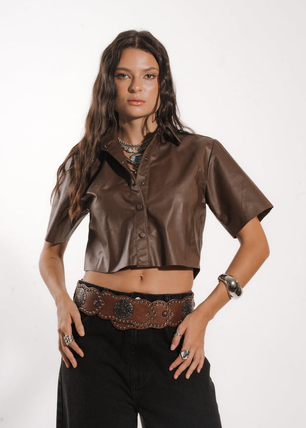 BLUSA SUSAN - Marrom