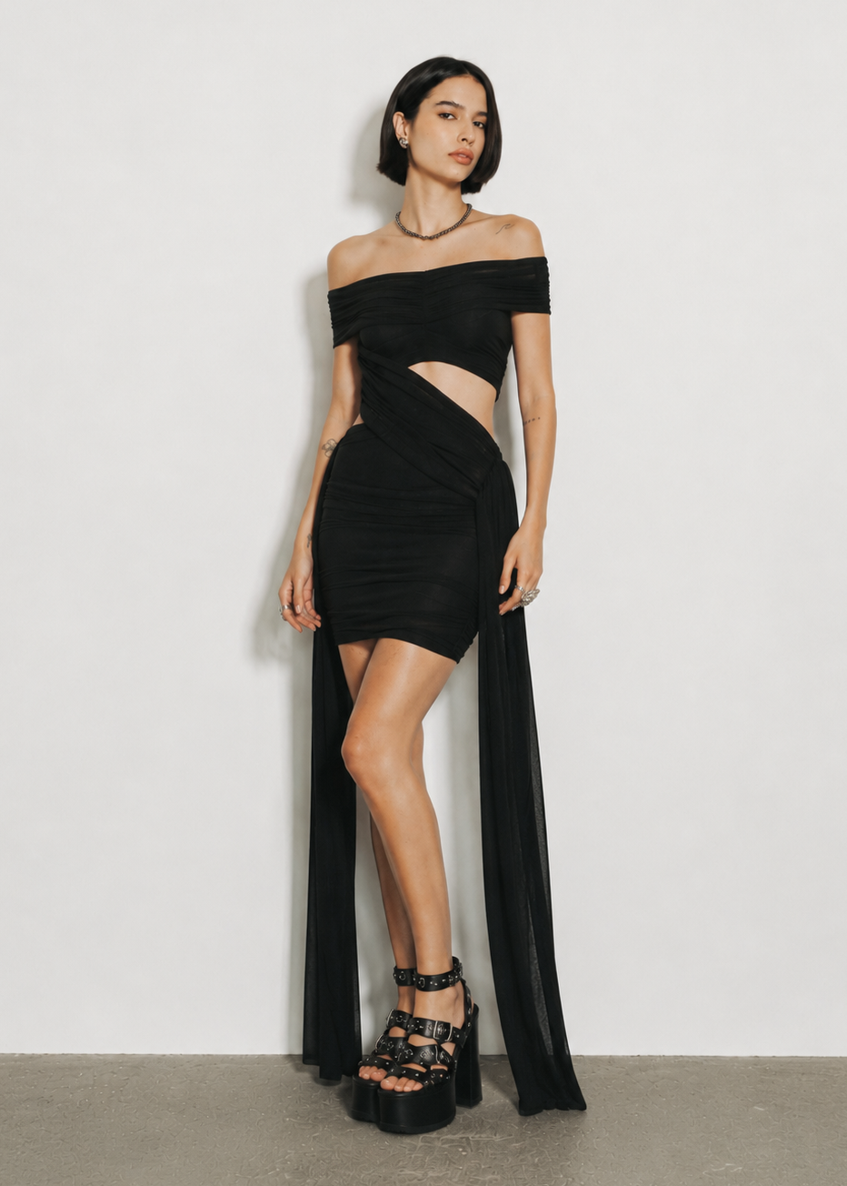 VESTIDO BETA - Preto