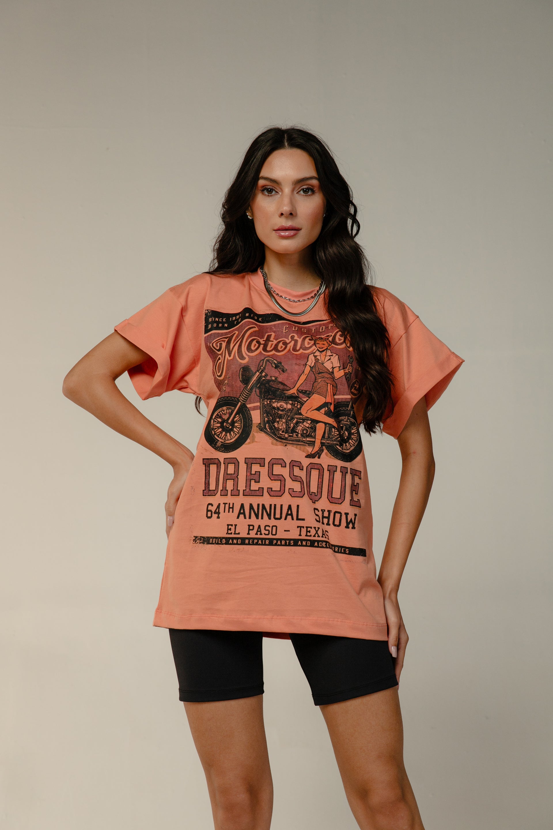 T-SHIRT MOTOCICLES - Laranja