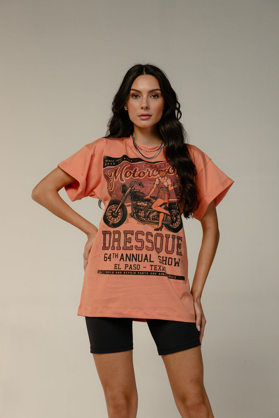 T-SHIRT MOTOCICLES - Laranja