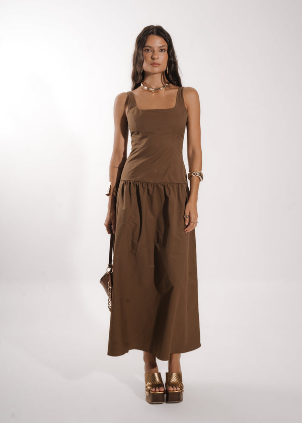 VESTIDO VICENTINE - Marrom