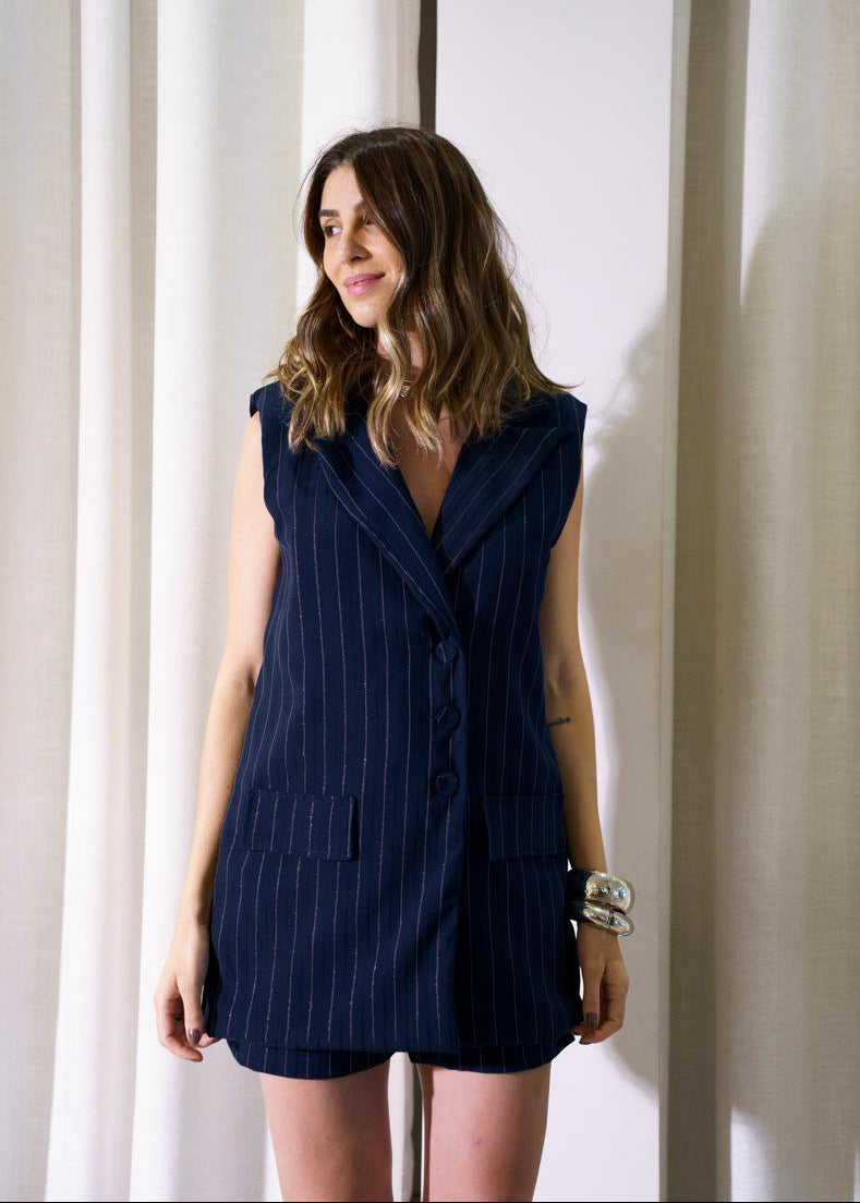 SHORT FIORELLA - Azul