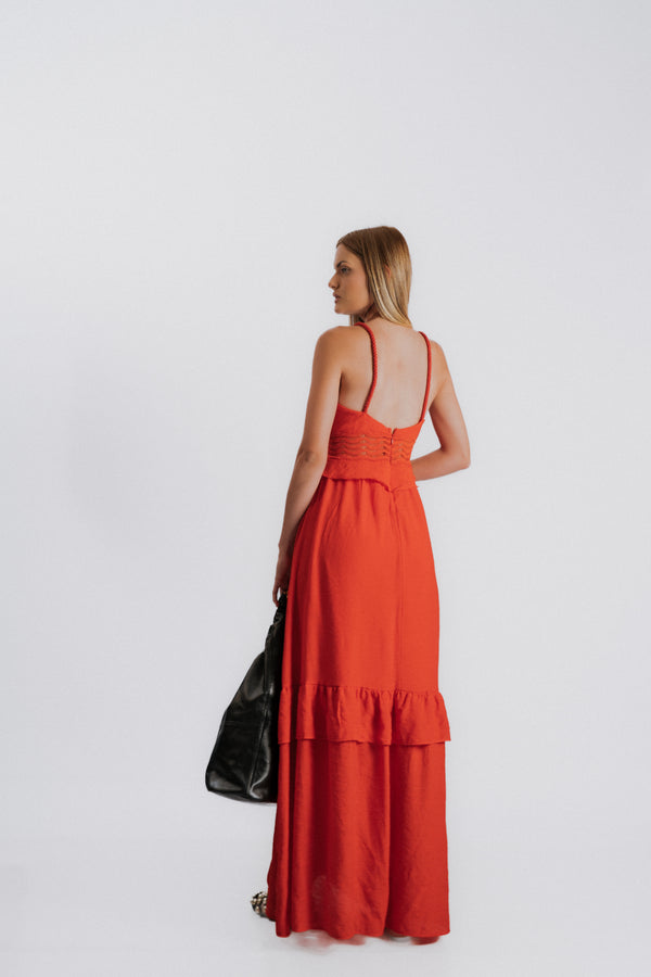 VESTIDO LEIA - Vermelho