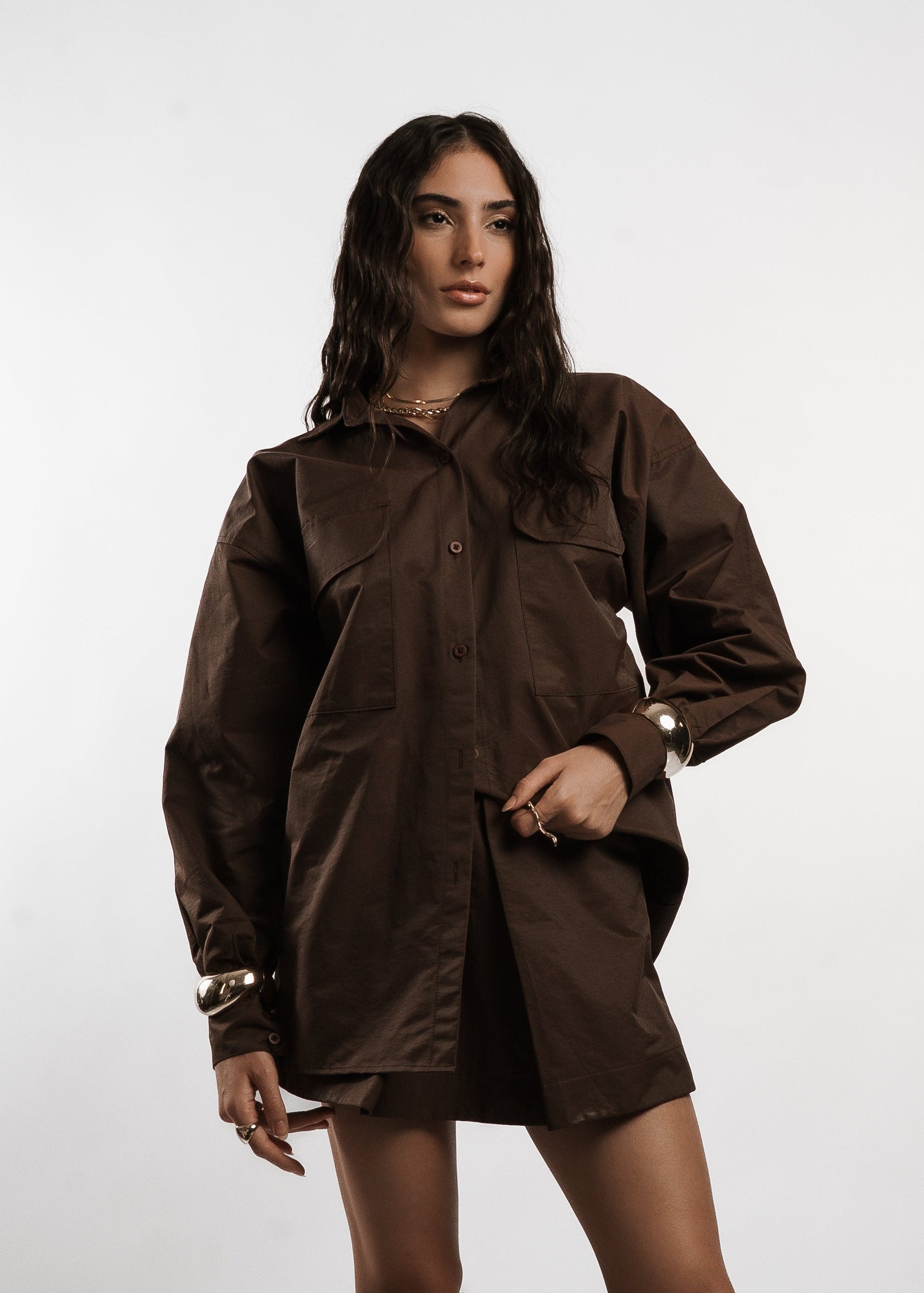 CAMISA LAUREN - Marrom