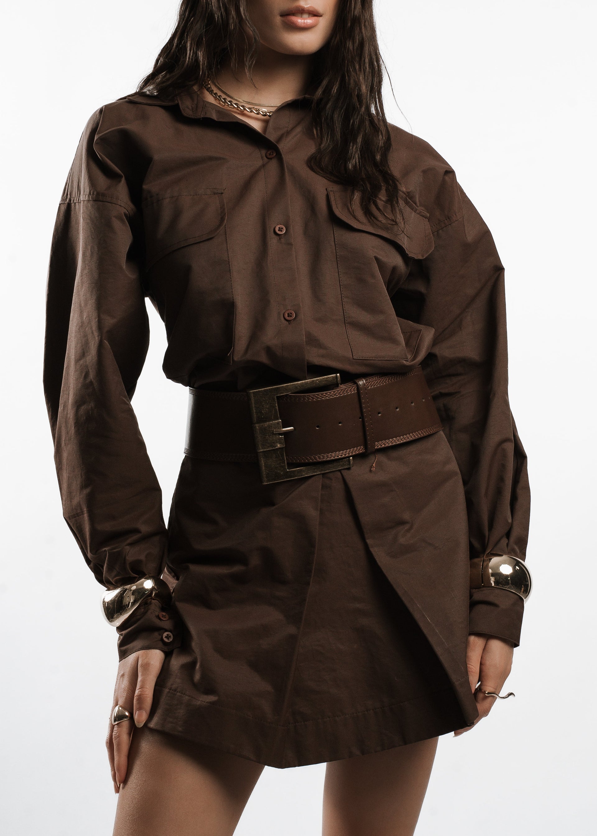 CAMISA LAUREN - Marrom