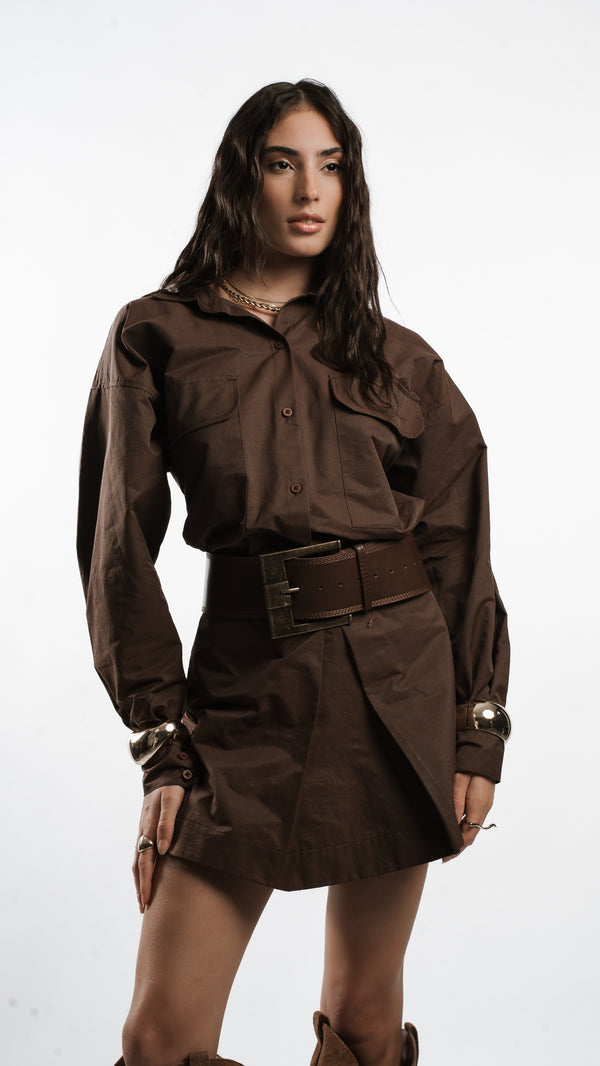 CAMISA LAUREN - Marrom