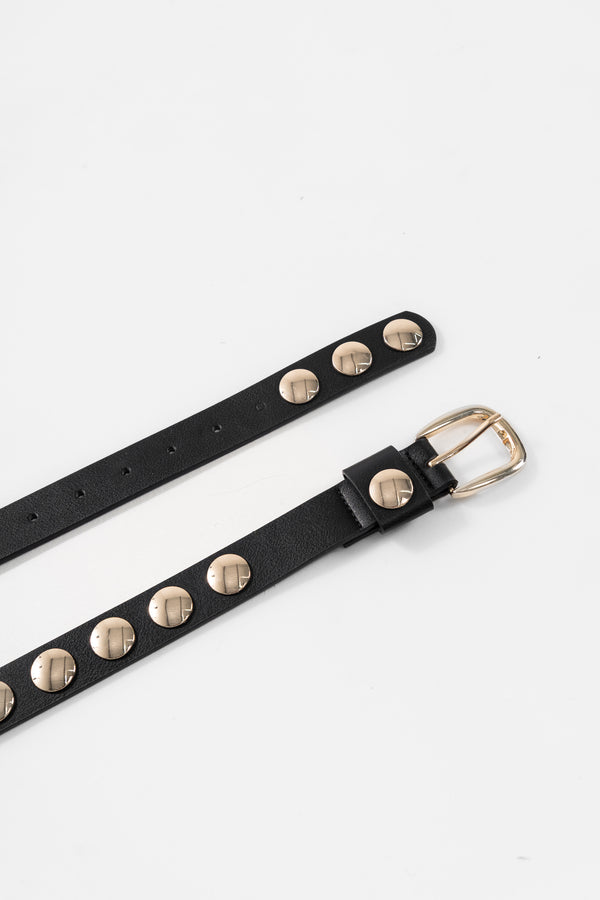 CINTO MILENA - PRETO COM DOURADO