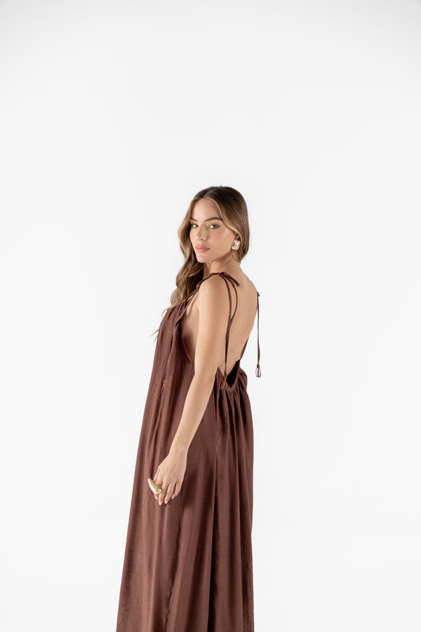 VESTIDO BILLY - Marrom