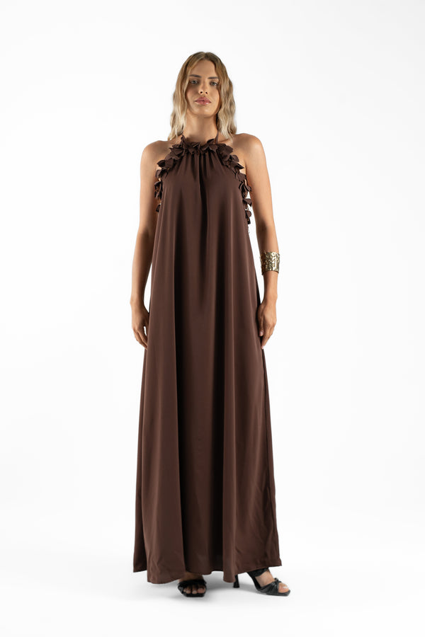 VESTIDO BETINA - Marrom