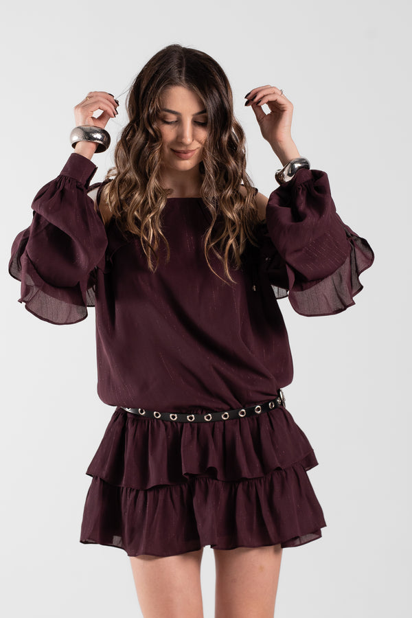 VESTIDO THAMIS - Vinho