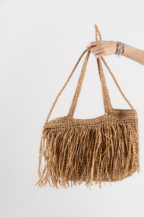 BOLSA PALHA - Caramelo