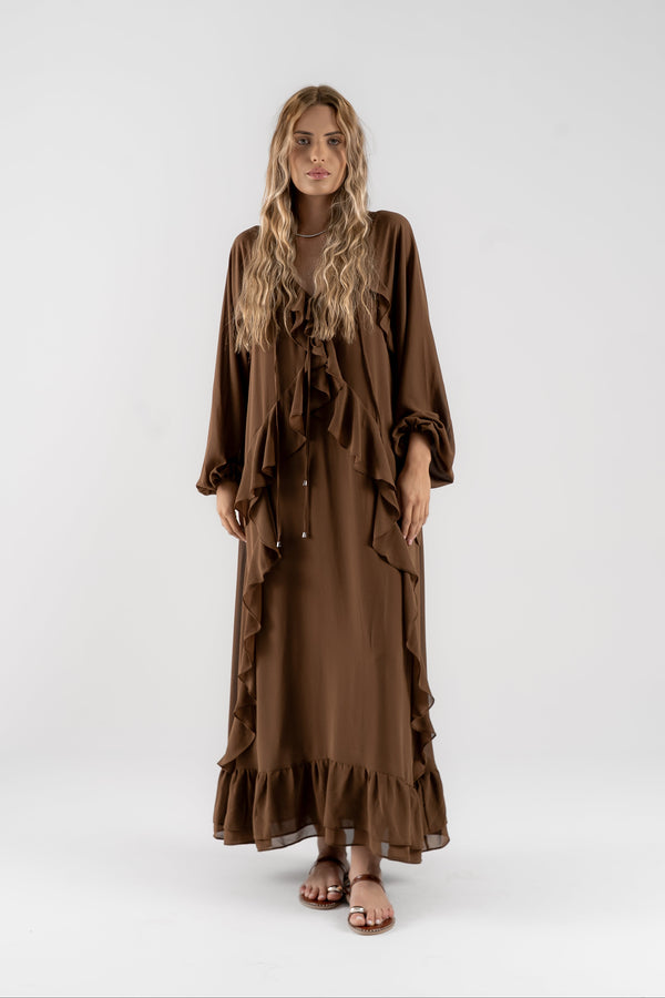 VESTIDO ANTONIELLE - Marrom