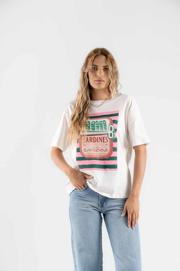 T-SHIRT BY UZZY - Off White