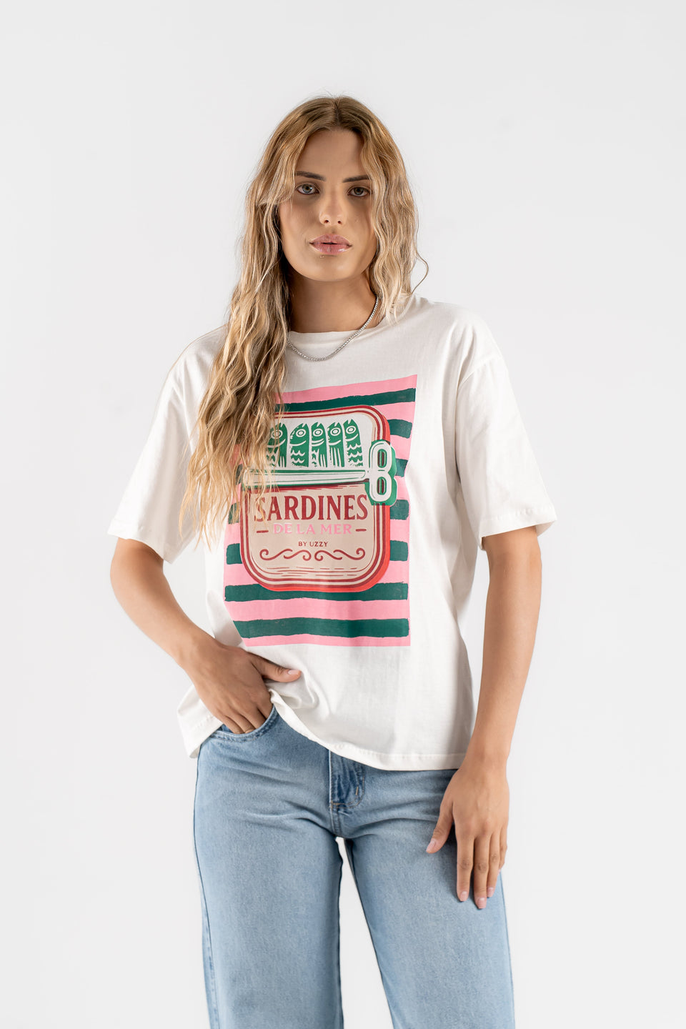 T-SHIRT BY UZZY - Off White