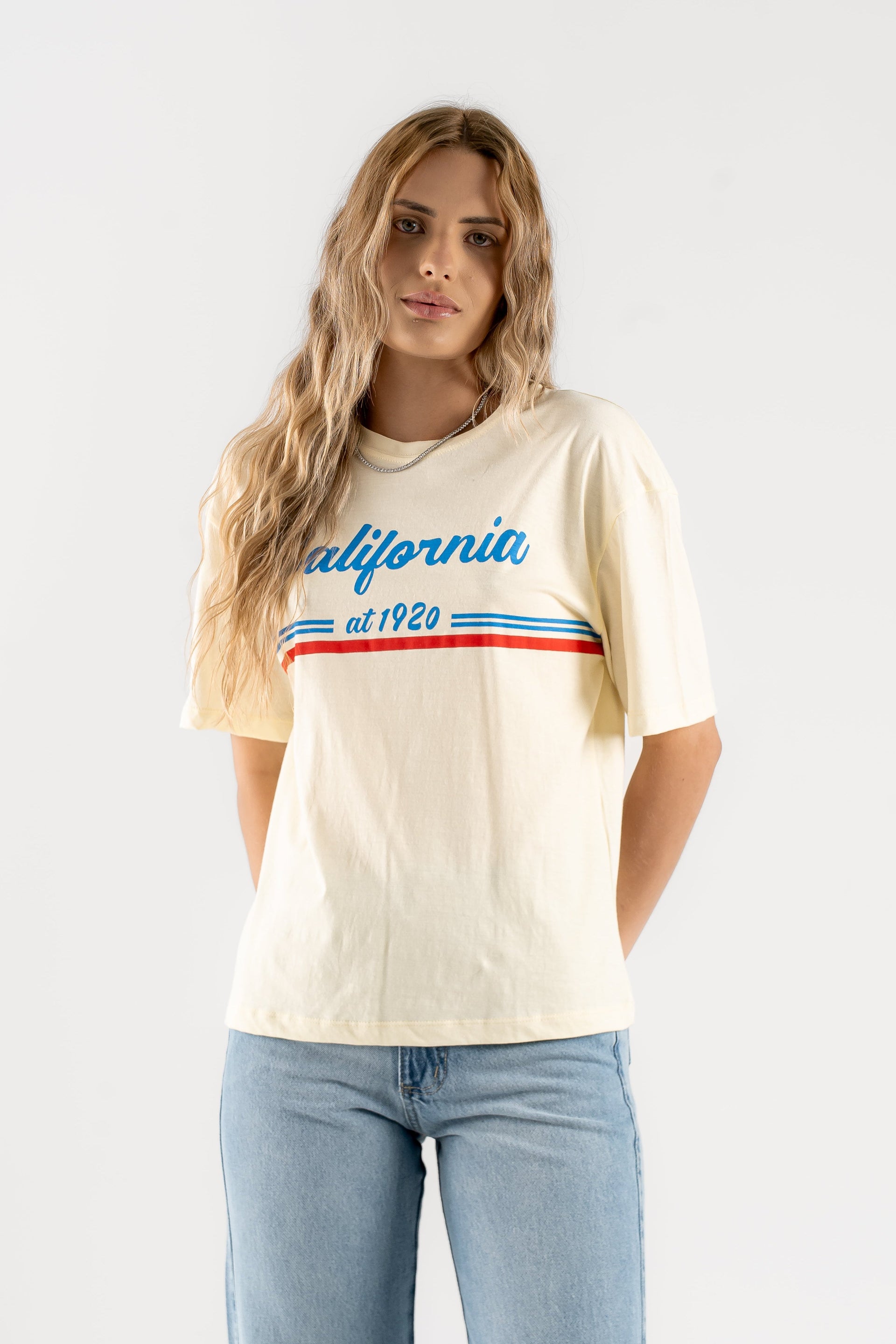 T-SHIRT CALIFORNIA - Amarelo