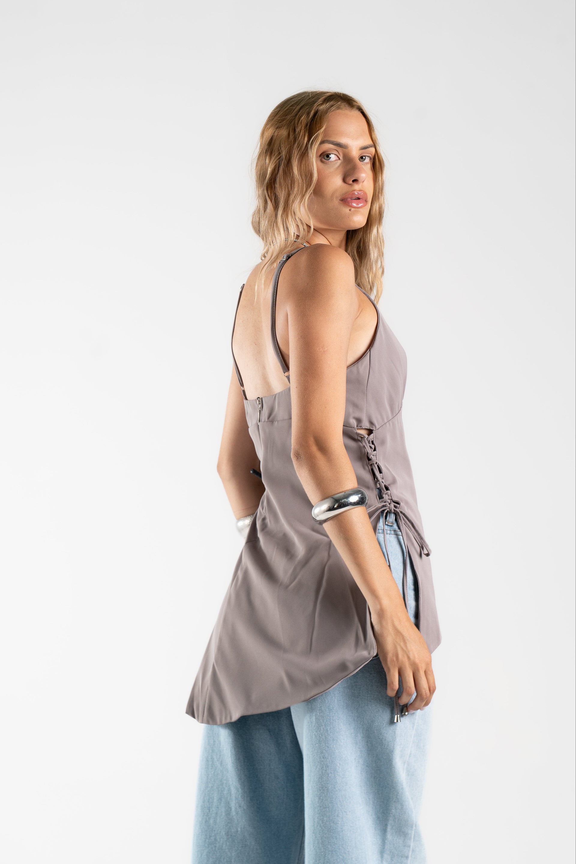 BLUSA CLARA - Cinza