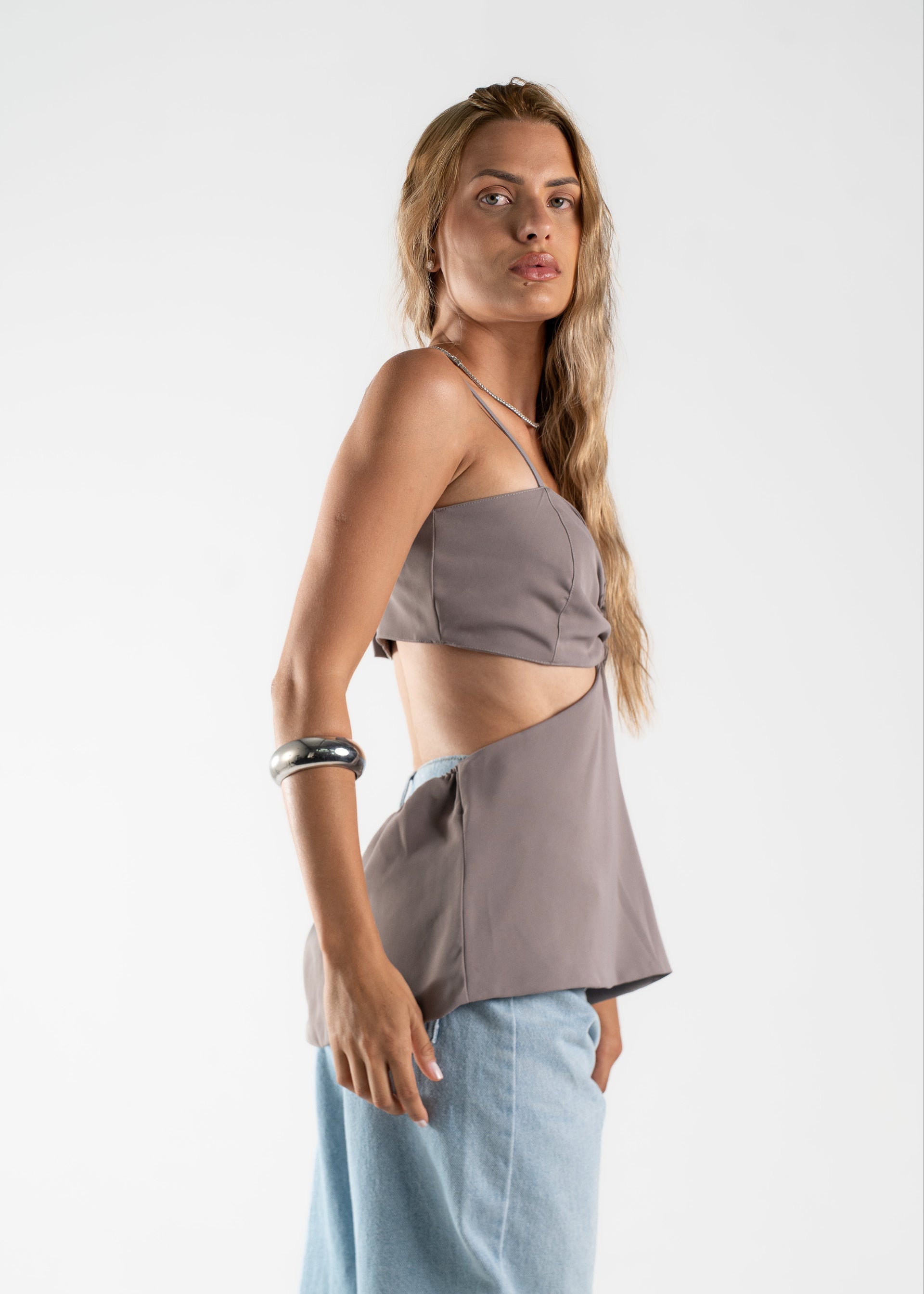 BLUSA JUJU - Cinza