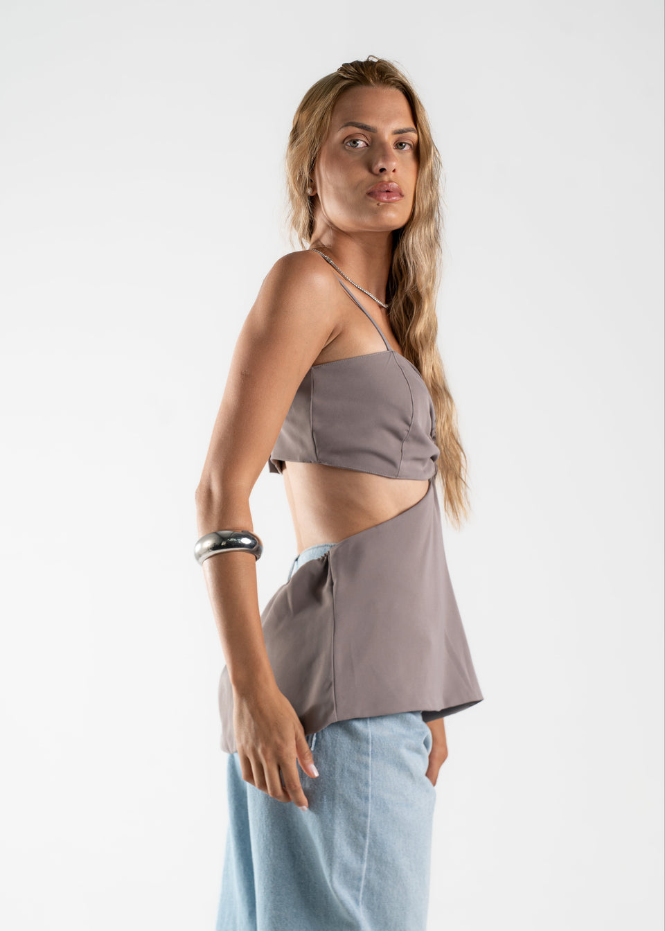 BLUSA JUJU - Cinza