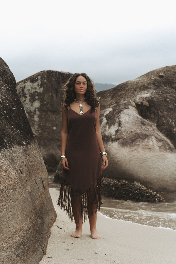 VESTIDO MANUELLA - Marrom