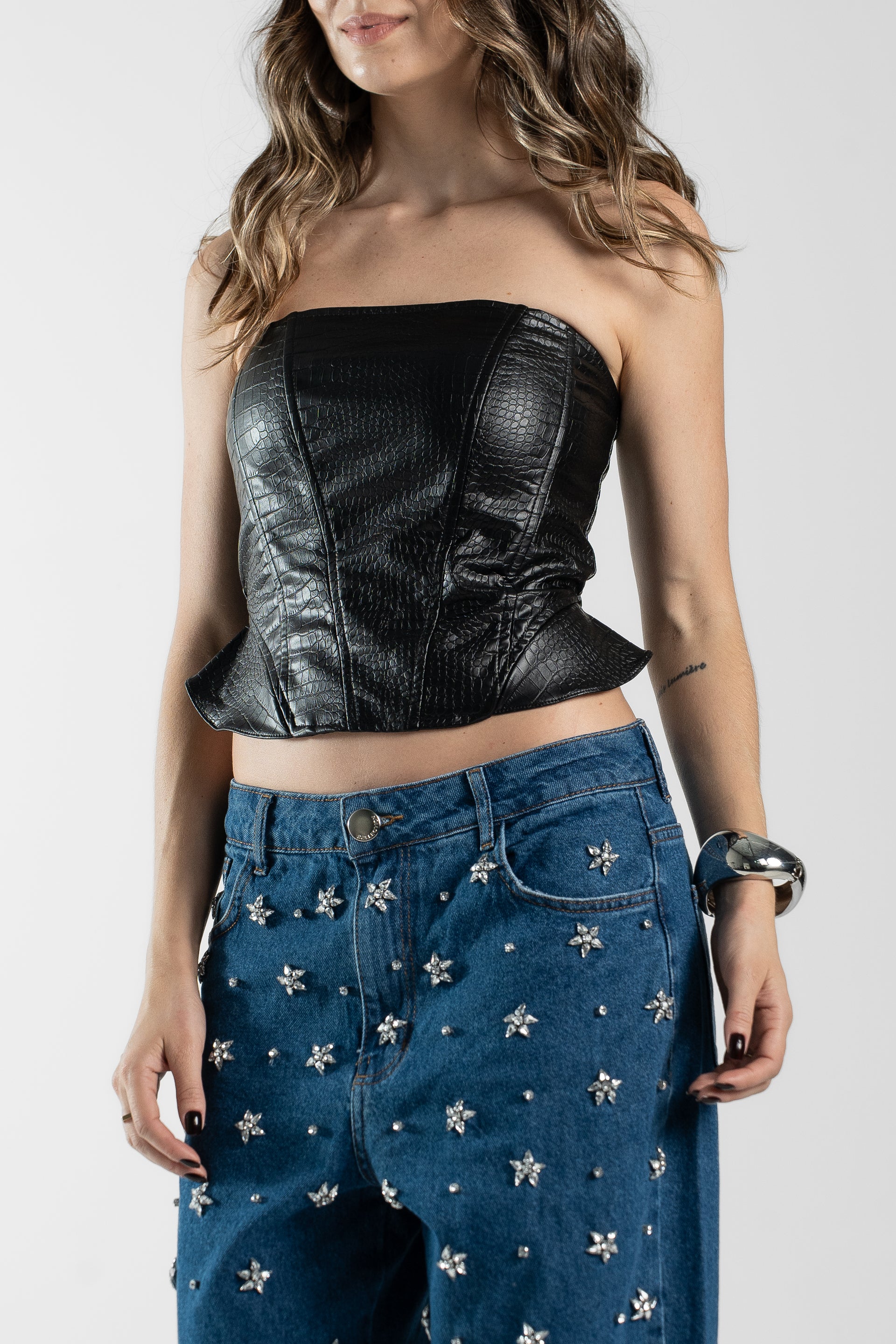 CROPPED MOANA - Preto