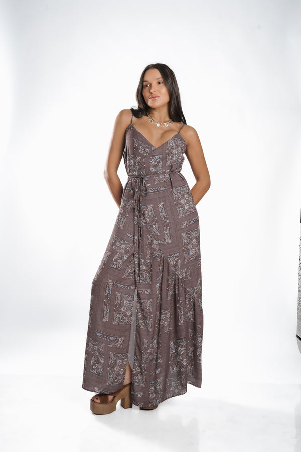 VESTIDO LUNA - Marrom