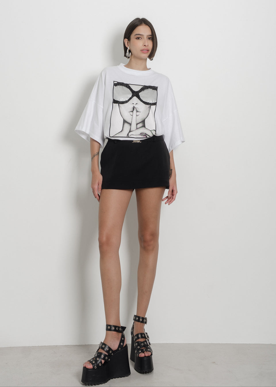 SHORT-SAIA AYLA - Preto