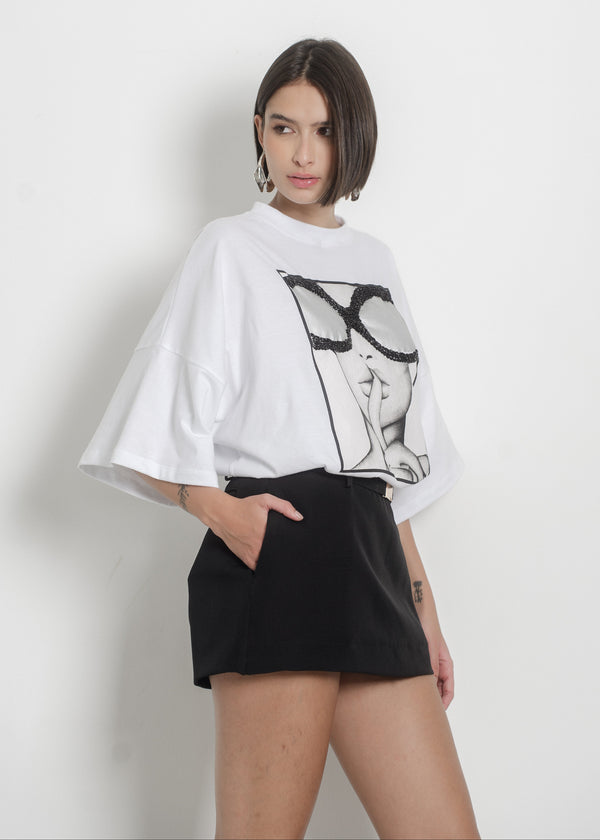 SHORT-SAIA AYLA - Preto