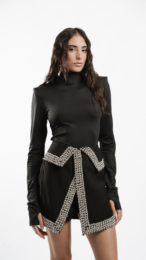 SHORT-SAIA MAINE - Preto