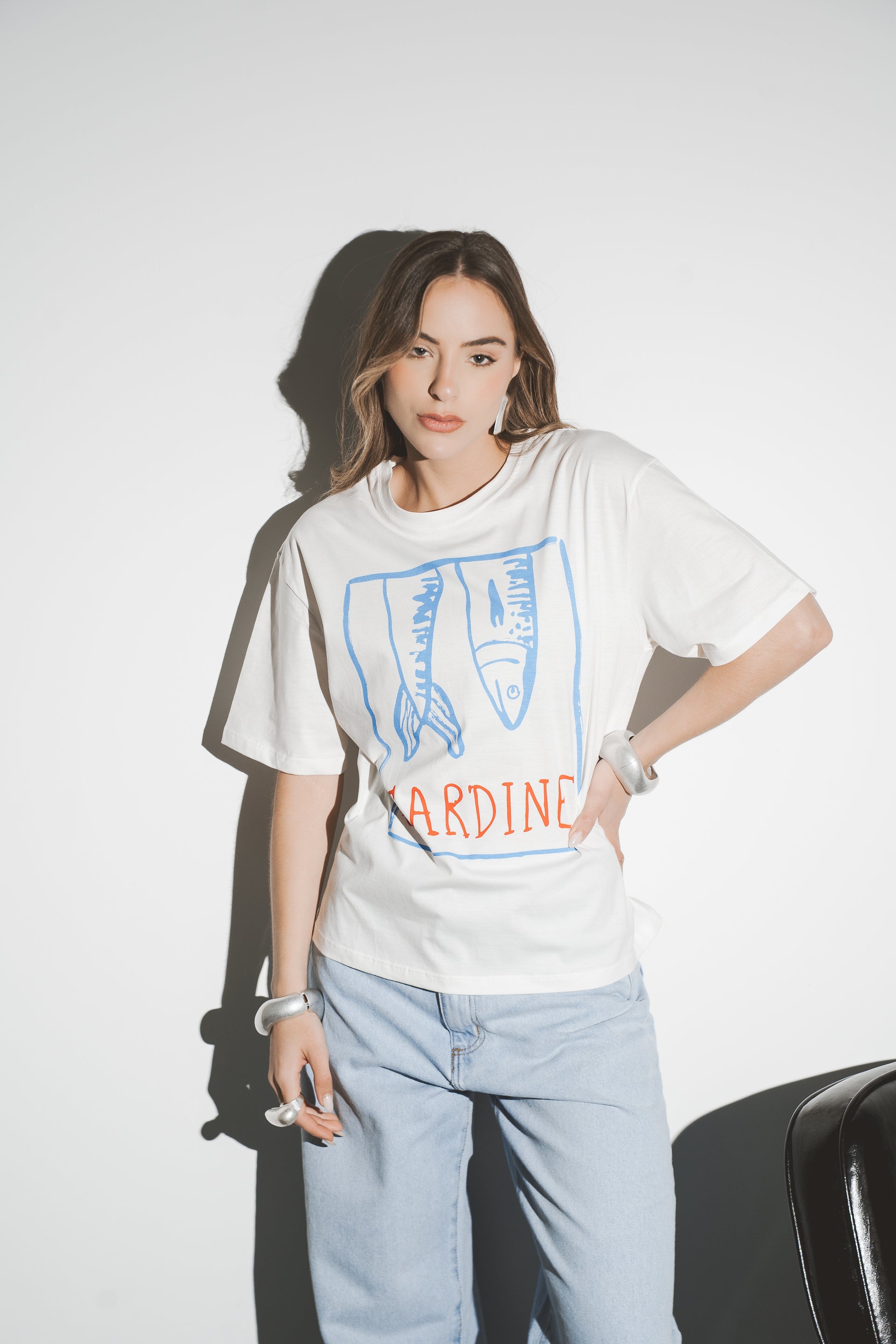 T-SHIRT SARDINHA - Off White