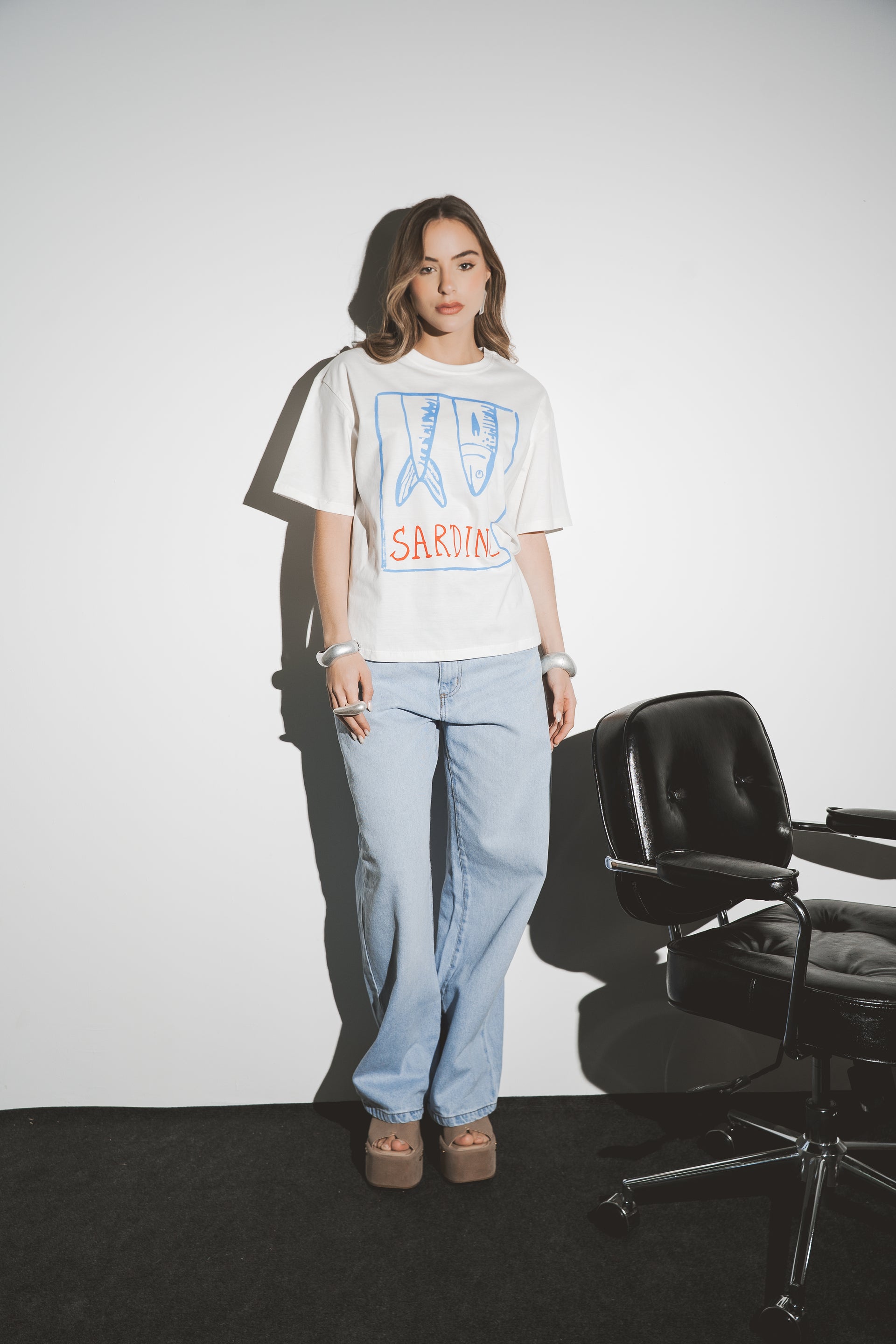 T-SHIRT SARDINHA - Off White