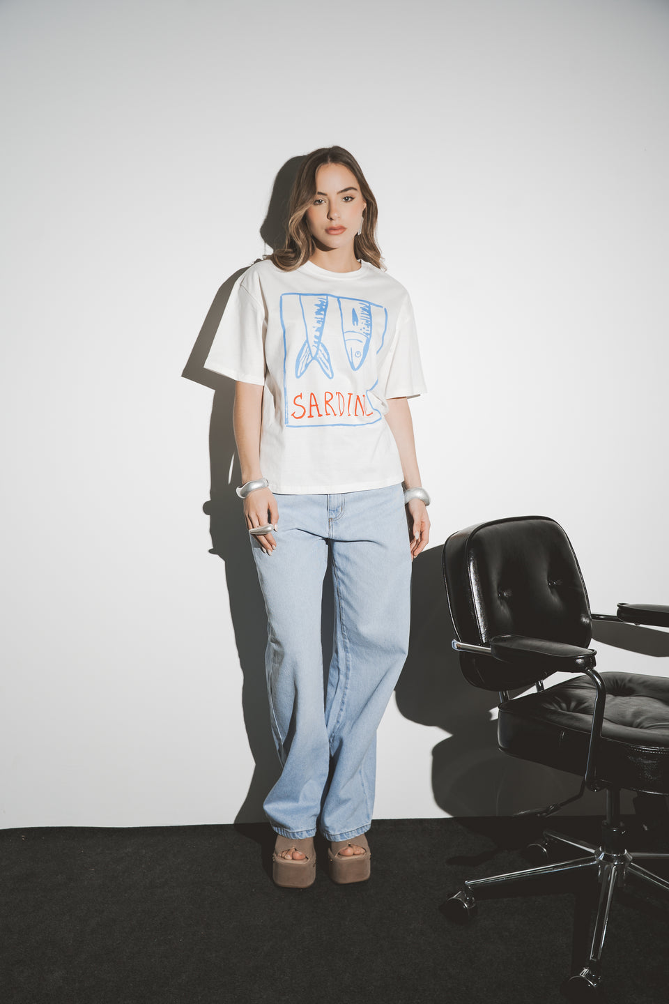 T-SHIRT SARDINHA - Off White