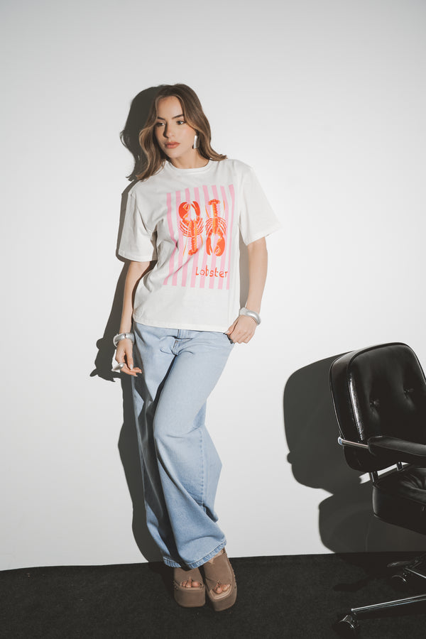 T-SHIRT LOBSTER - Off White