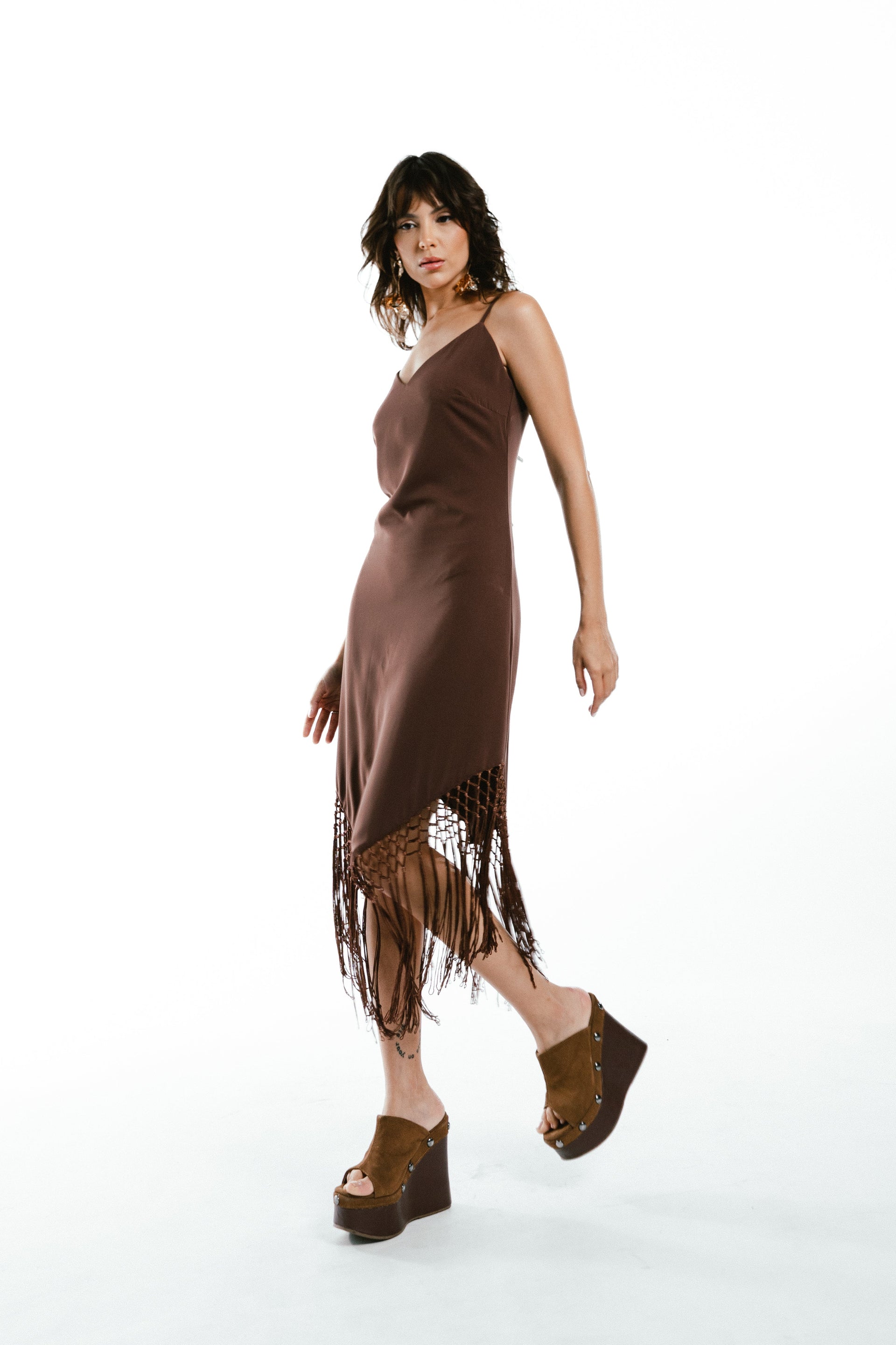 VESTIDO MANUELLA - Marrom