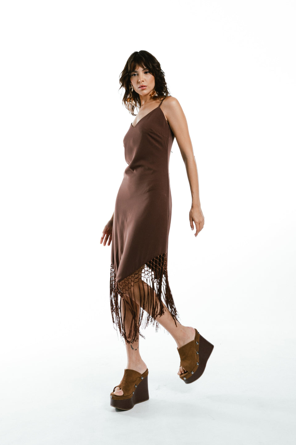 VESTIDO MANUELLA - Marrom