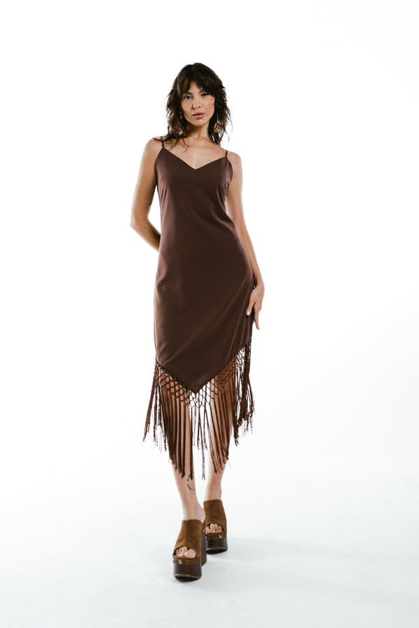 VESTIDO MANUELLA - Marrom