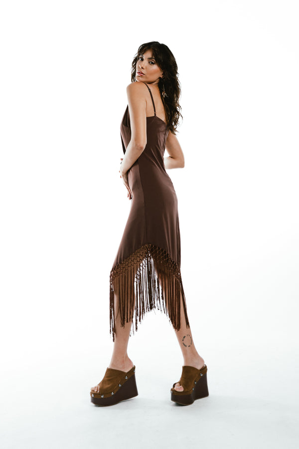 VESTIDO MANUELLA - Marrom