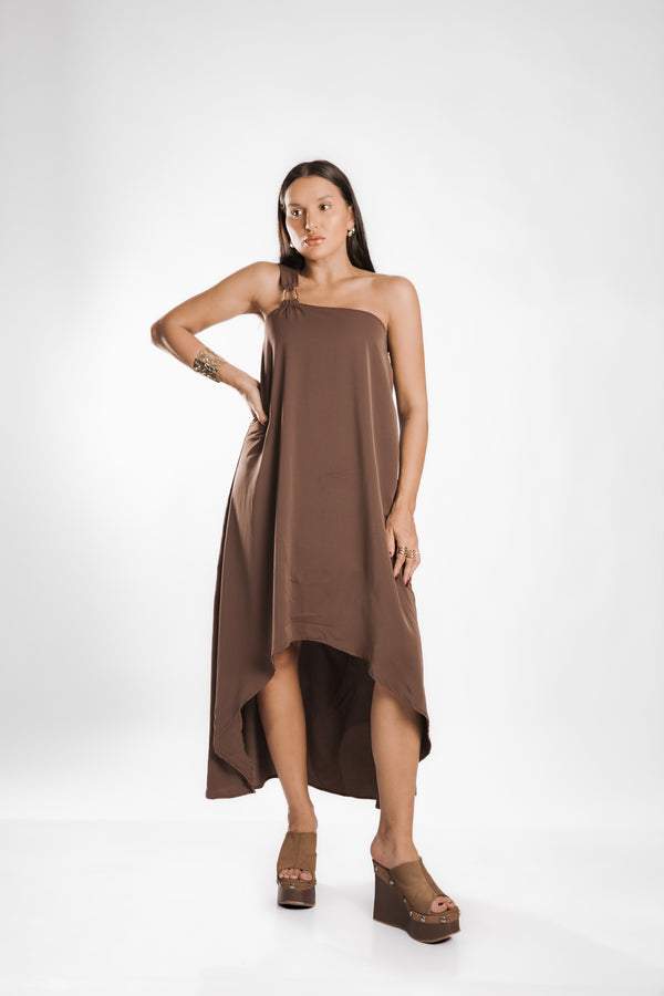 VESTIDO LOUISE - Marrom