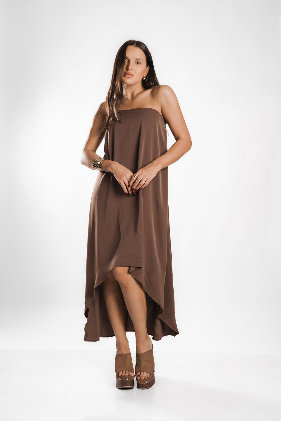 VESTIDO LOUISE - Marrom