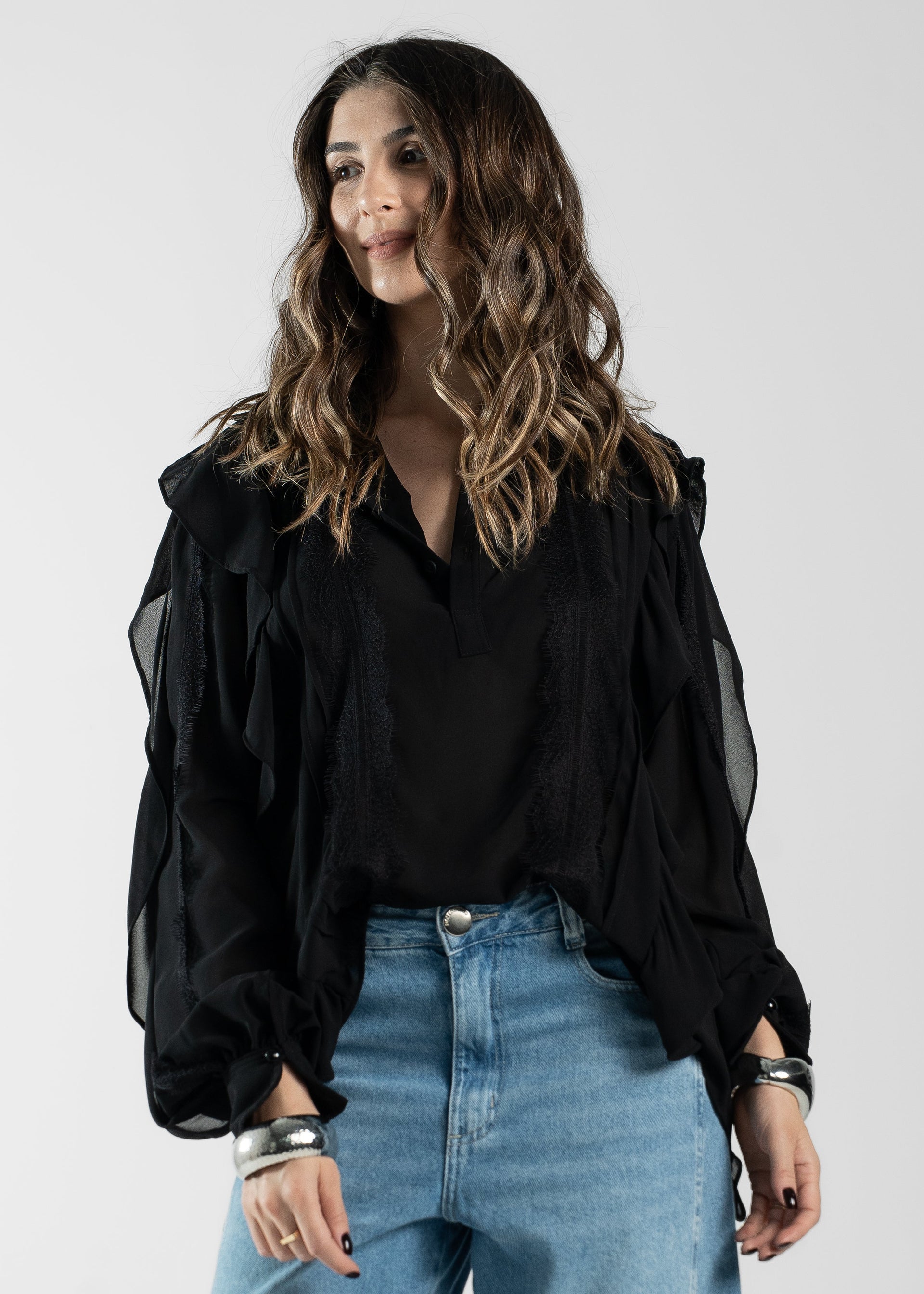BLUSA CARMÉLIA - Preto