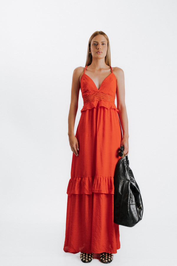 VESTIDO LEIA - Vermelho