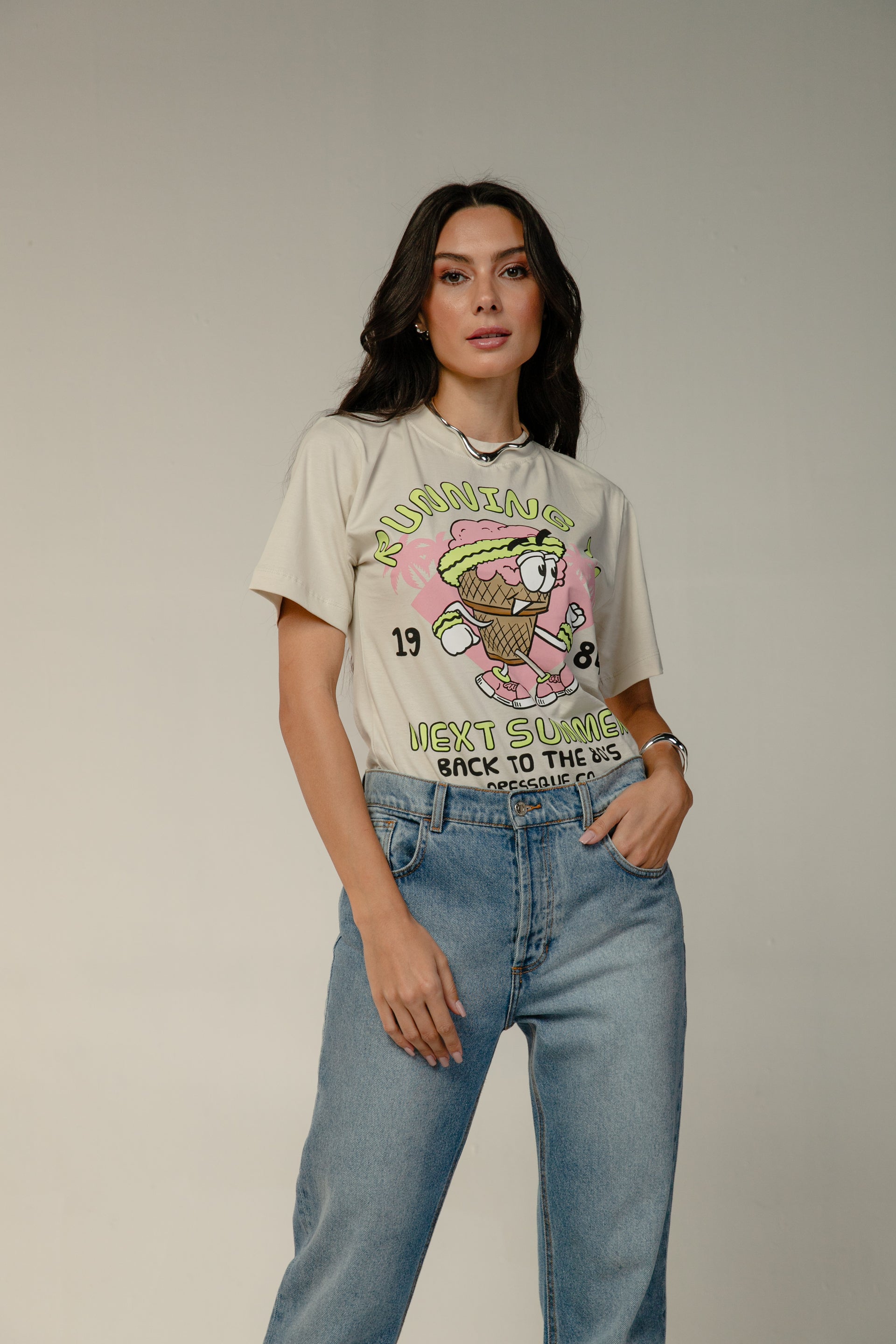 T-SHIRT SUMMER - Bege